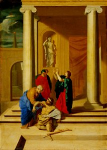 Bertholet Flémal - Petrus und Johannes heilen einen Lahmgeborenen im Tempel - GG 159 - Kunsthistorisches Museum