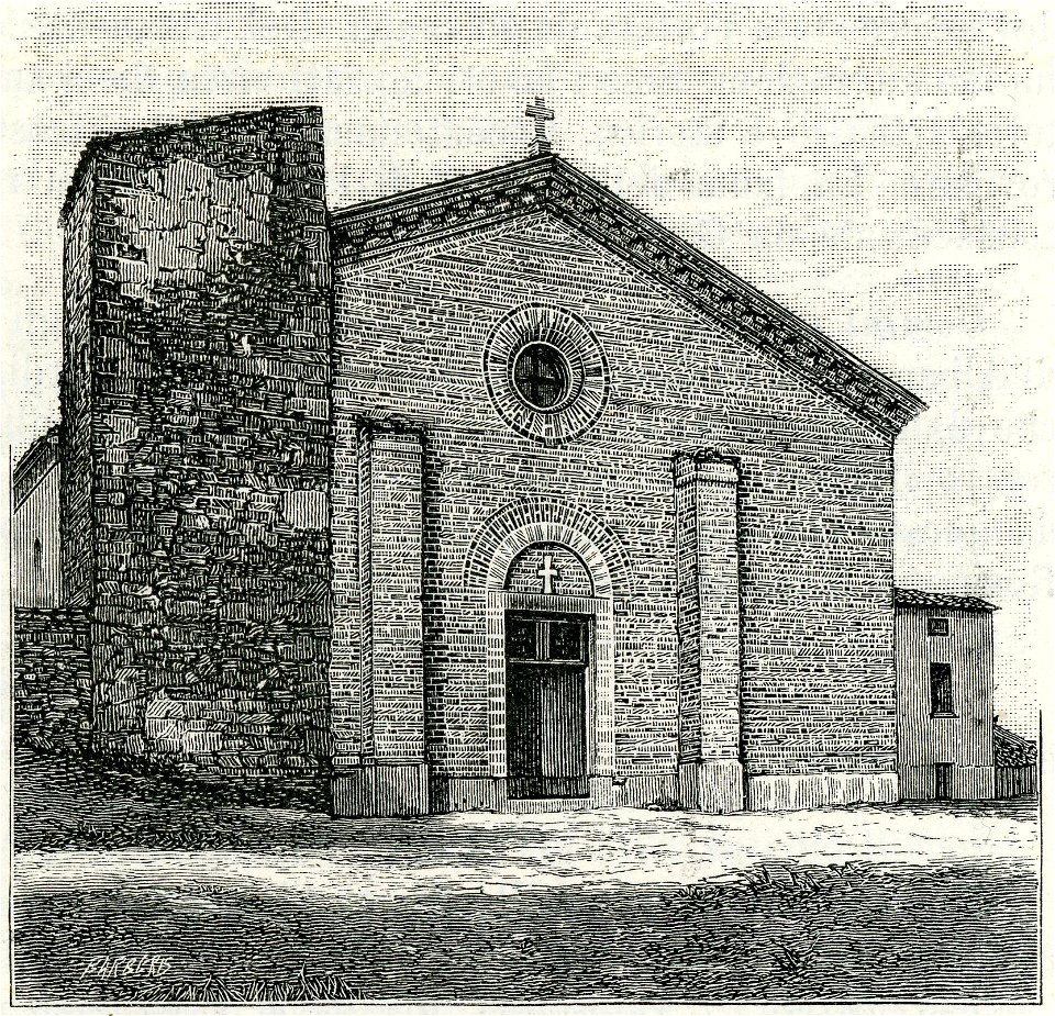 Bertinoro chiesa di Polenta prima del restauro