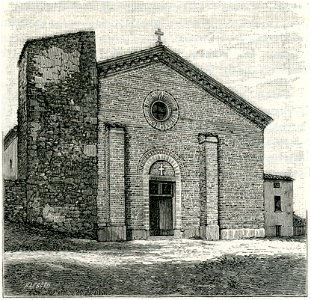 Bertinoro chiesa di Polenta prima del restauro