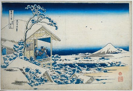 Besneeuwde ochtend in Koishikawa-Rijksmuseum AK-MAK-1588