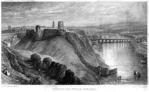 Berwick-Upon-Tweed engraving by William Miller after Turner R515