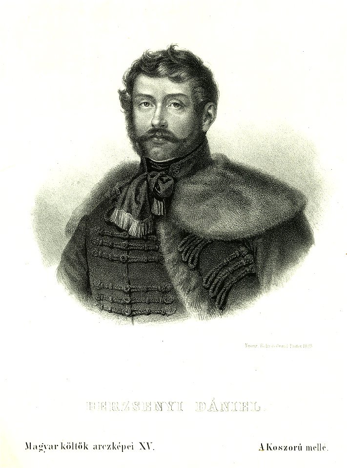 Berzsenyi Dániel litográfia, Barabás Miklós