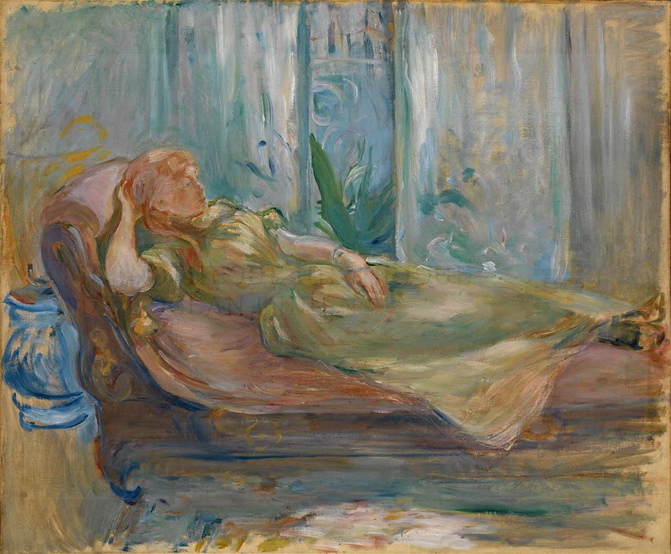 Berthe Morisot - Jeune fille au divan - Musée Léon-Dierx