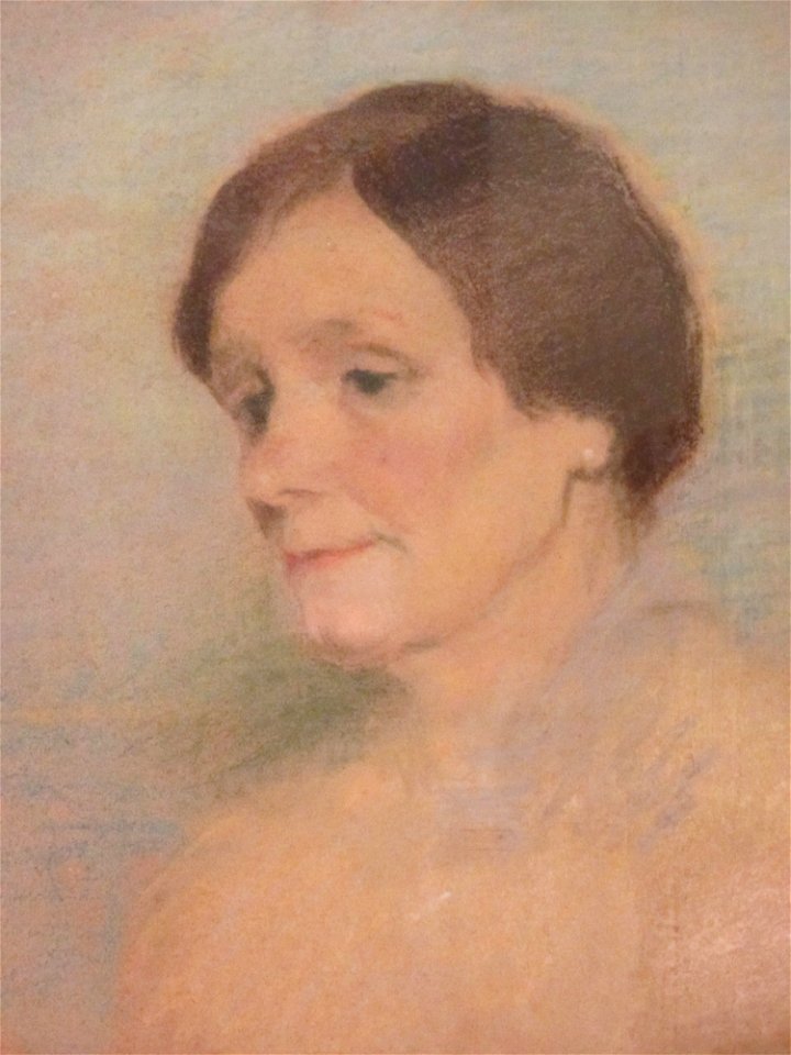 Bertrix, Enrique - La madre del pintor -pastel papel