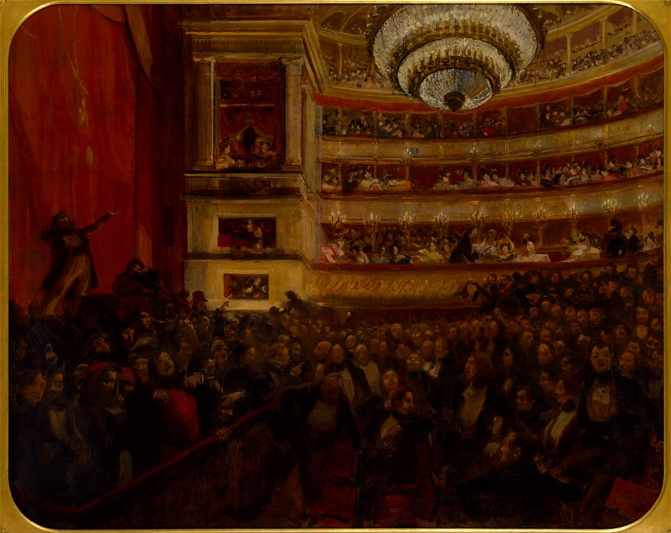 Besnard, Albert - La première d'Hernani. Avant la bataille - 196 - Maison de Victor Hugo