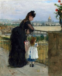 Berthe morisot femme et enfant au balcon