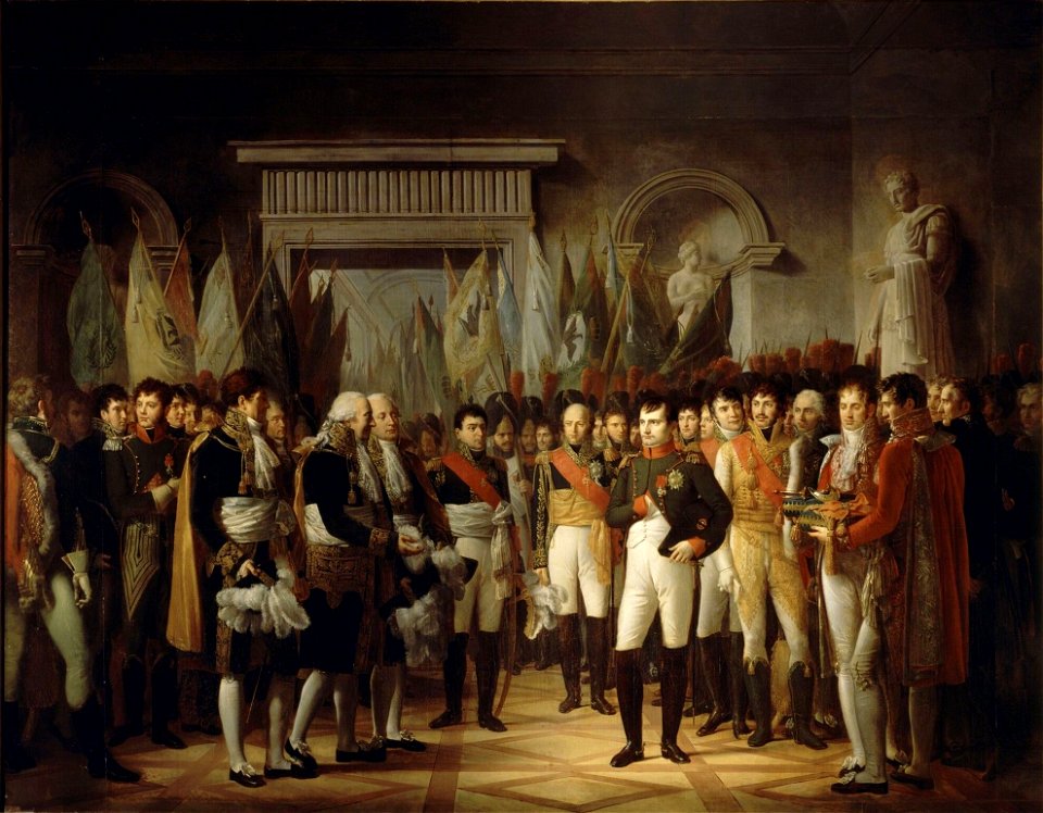 Berthon - Napoléon Ier reçoit au Palais Royal de Berlin, les députés du Sénat français, le 19 novembre 1806