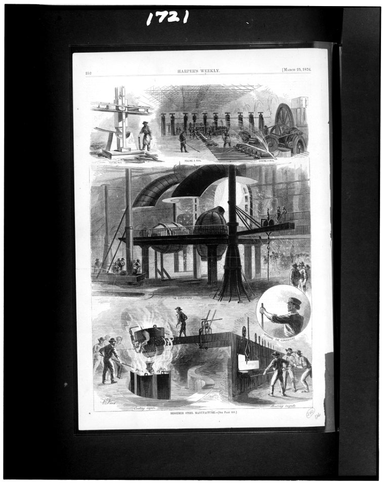 Bessemer steel manufacture - A.R. Waud. LCCN90715021