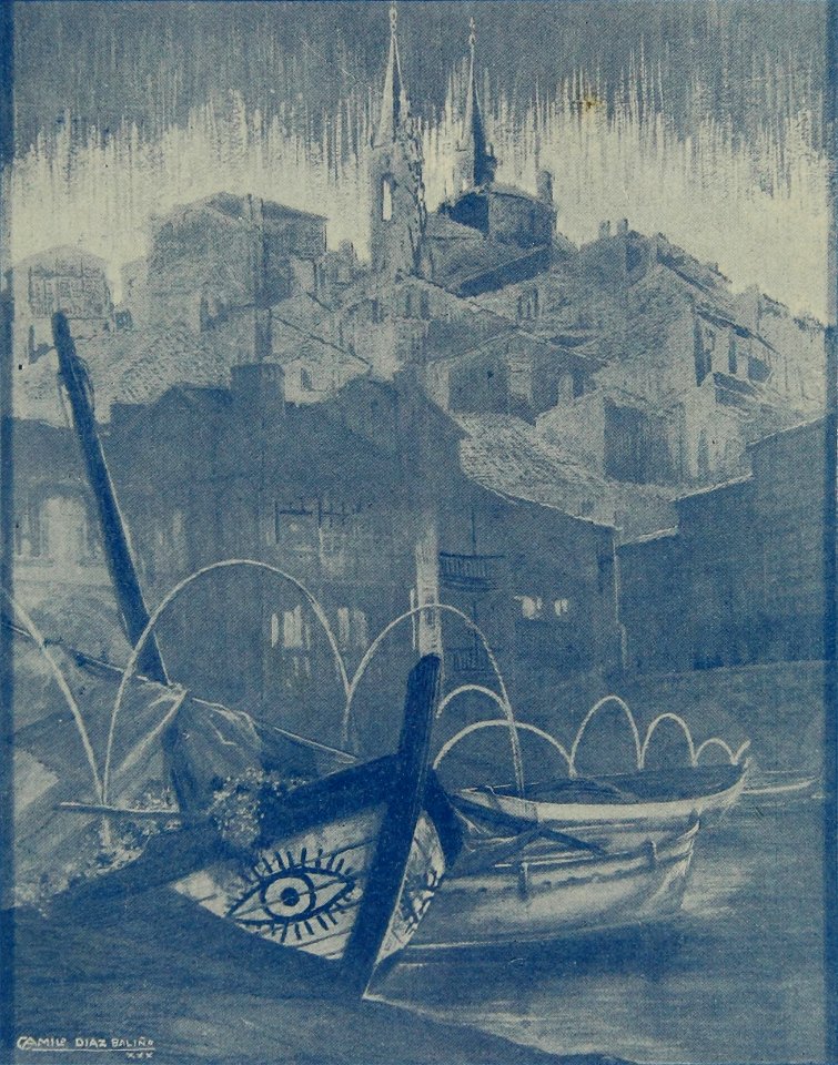 Betanzos - Gouache de Camilo Diaz (1930) (2)