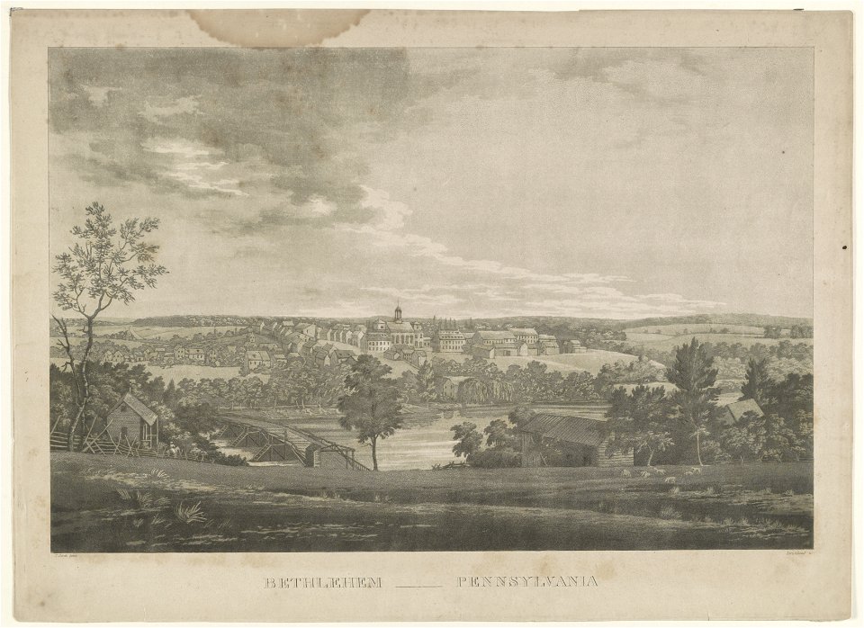 Bethlehem, Pennsylvania - T. Birch, pinx ; Strickland, sc. LCCN91720131