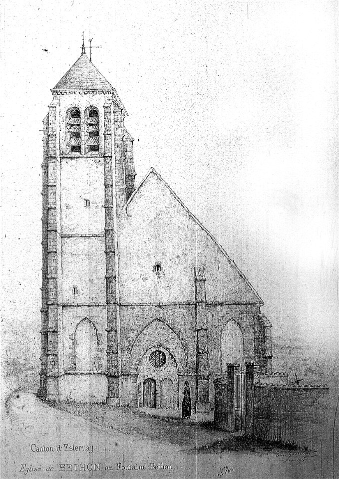 Bethon église portail bmr 71 105