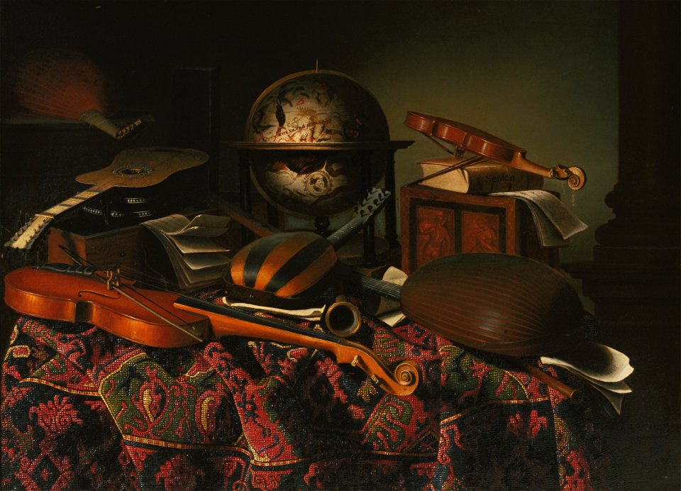 Bartolomeo Bettera - Still Life with Musical Instruments 