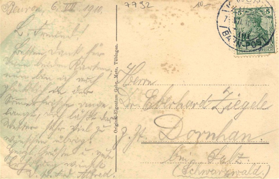 Beuron, Baden-Württemberg - Donautal (back) (Zeno Ansichtskarten)