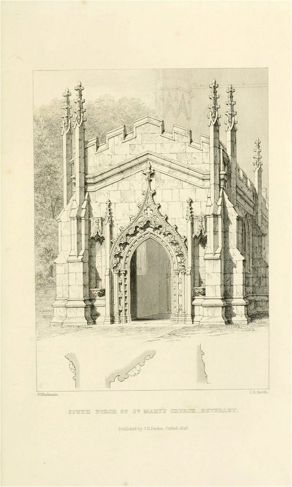Beverley St Mary South Porch stylesofarchitec00rick 0347