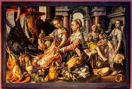 Beuckelaer - Kitchen Scene with Christ in the House of Marha and Mary DSC6864