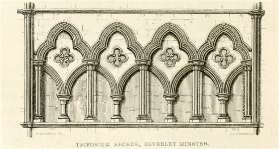 Beverley Triforium Arcade stylesofarchitec00rick 0174