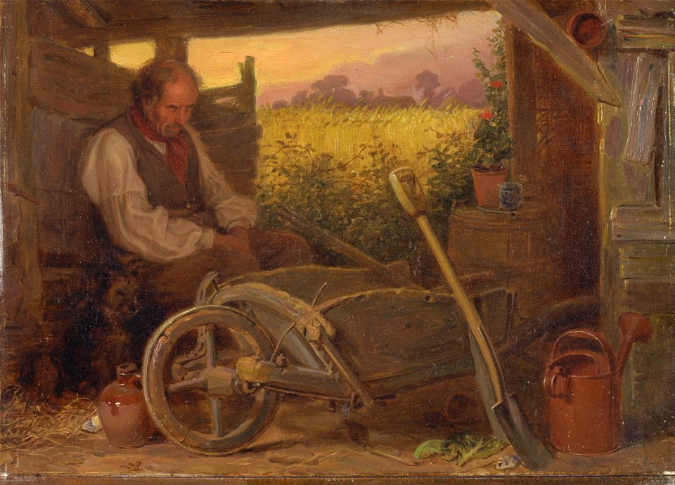 Briton Riviere - The Old Gardener - Google Art Project