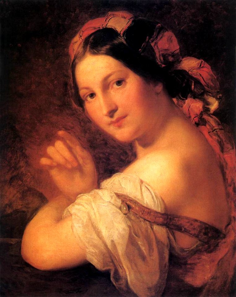 Brocky, Karoly - Portrait of a Woman (1846-50)