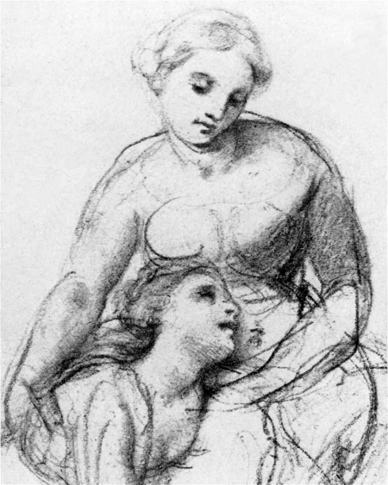 Brocky, Karoly - Two female figures (1848-50)