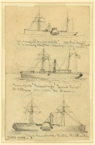 Broadside views of three steamships LCCN2004660629