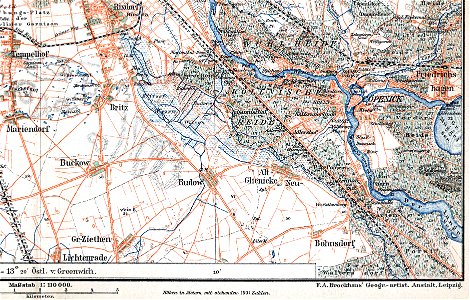 Brockhaus 14 Karte-Rudow