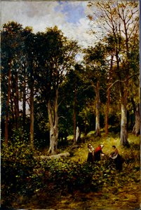 Brodie, Kate S. - Landscape (Four Figures in a Wood) - Google Art Project