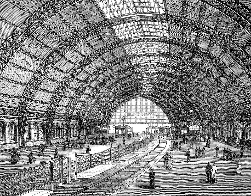 Brockhaus 14 Berlin Bahnhof Friedrichstraße