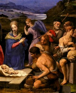 Angelo Bronzino - Adoration of the Shepherds (detail) - WGA3279