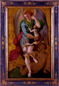 Bronzino - San Michele Arcangelo e il demonio, Da 1525 a 1528, 0479D