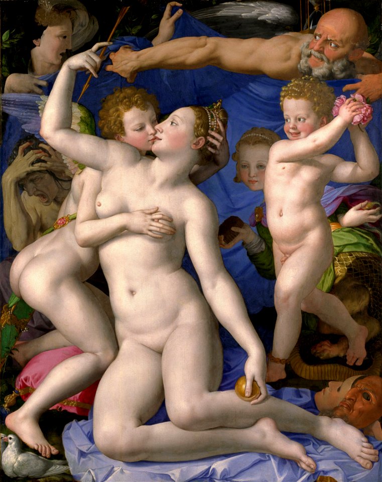 Angelo Bronzino - Venus, Cupid, Folly and Time - National Gallery, LondonFXD