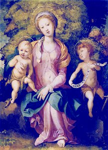 Bronzino - Madonna and child with Saint John (1526-29)