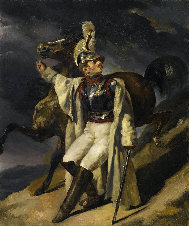 Brooklyn Museum - The Wounded Cuirassier study (Le Cuirassier blessé quittant le feu esquisse) - Théodore Géricault