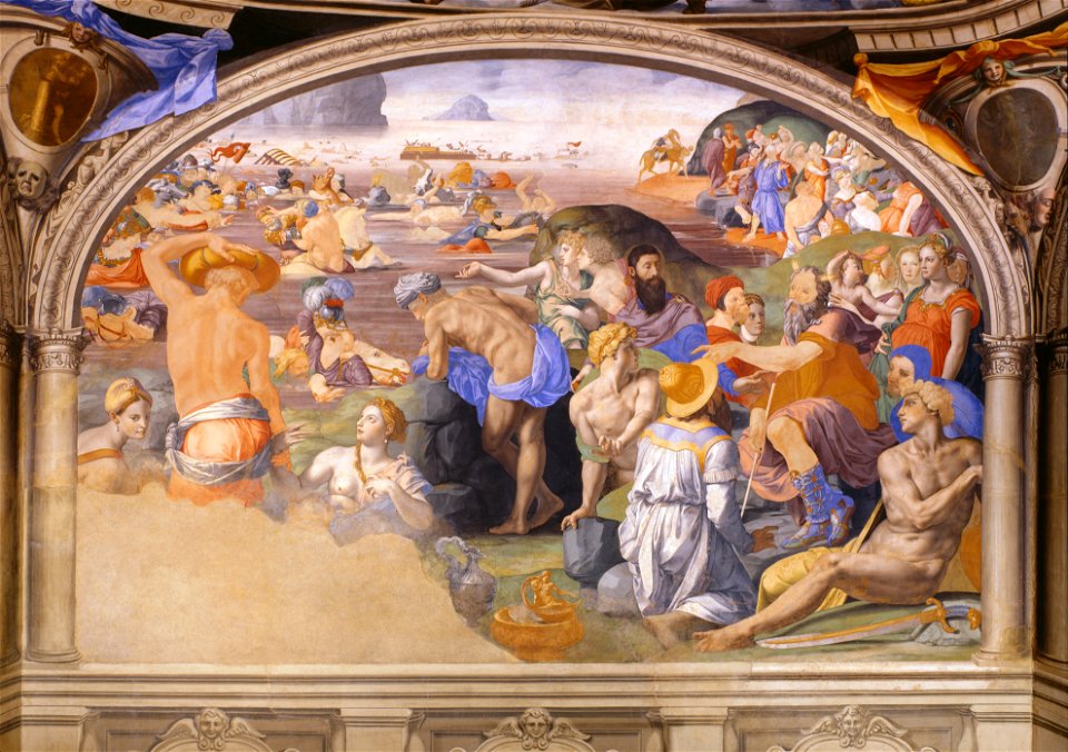 Agnolo Bronzino - The crossing of the Red Sea - Google Art Project