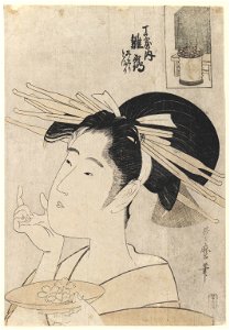 Brooklyn Museum - Midori of the Hinataka from The Hour of the Rat - Kitagawa Utamaro