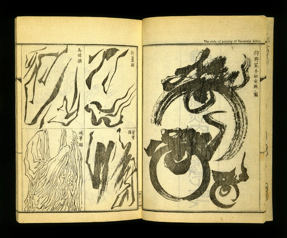 Brooklyn Museum - Gyosai Kadan Nihen (Pictorial Accounts of Gyosai), Part I, Volume 1 - Kawanabe Kyosai - overall