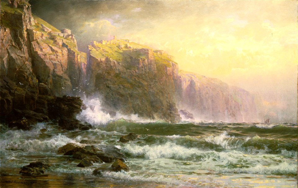 Brooklyn Museum - The League Long Breakers Thundering on the Reef - William Trost Richards