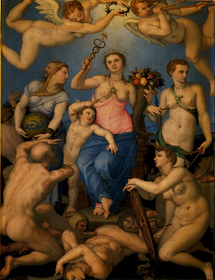 Allegory of Fortune, by Agnolo Bronzino (Oberösterreichische Landesmuseum) (cropped)