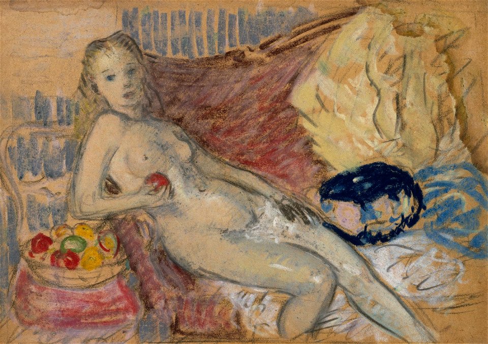 Brooklyn Museum - Girl with Apple - William Glackens - overall
