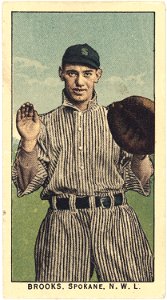 Brooks, Spokane Team, baseball card portrait LCCN2008676959