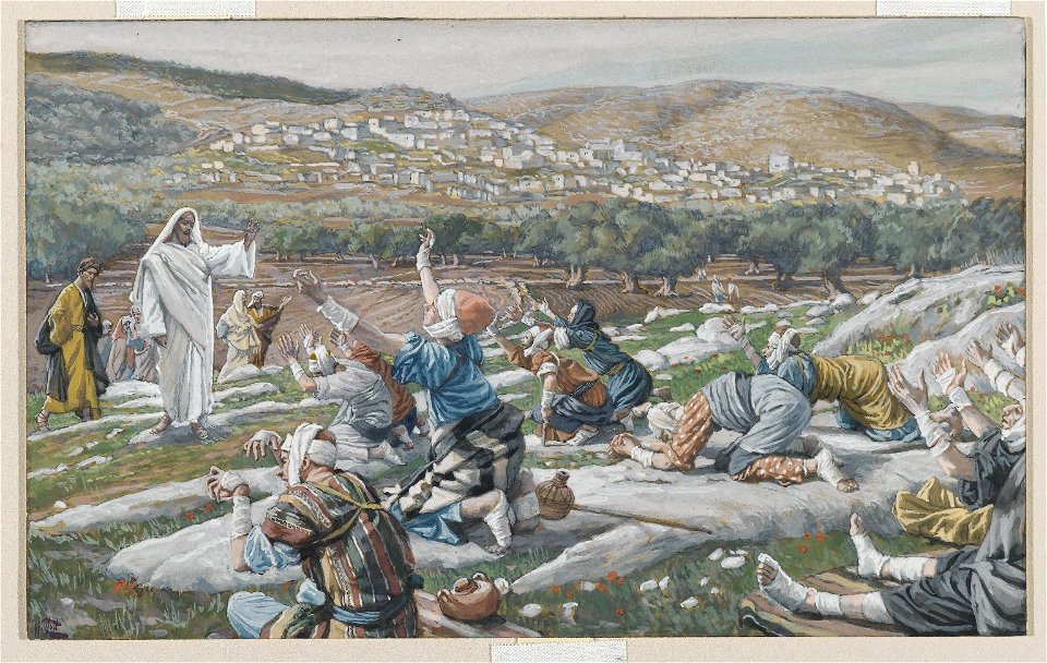 Brooklyn Museum - The Healing of Ten Lepers (Guérison de dix lépreux) - James Tissot - overall
