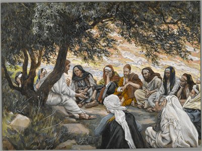 Brooklyn Museum - The Exhortation to the Apostles (Recommandation aux apôtres) - James Tissot. Free illustration for personal and commercial use.