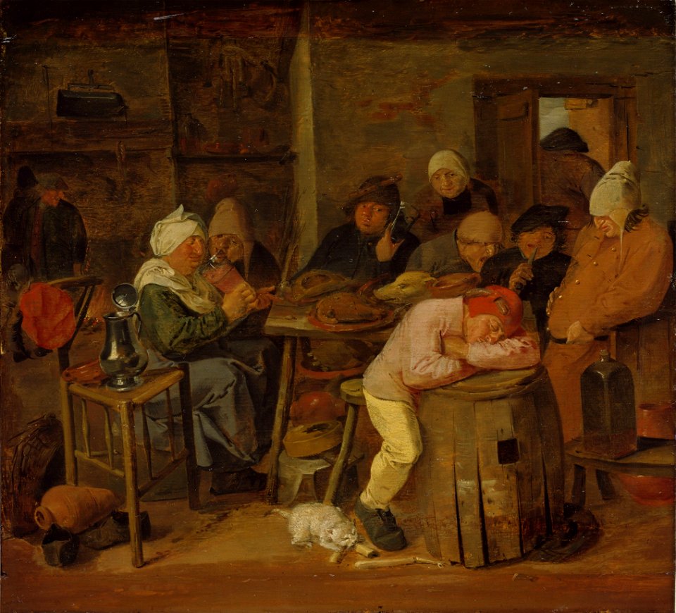 Adriaen Brouwer - The slaughter feast
