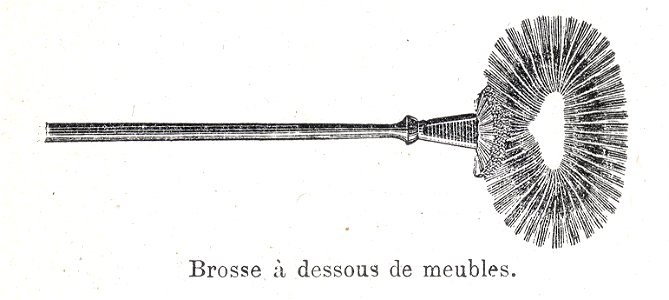 Brosse meuble epicerie. Free illustration for personal and commercial use.