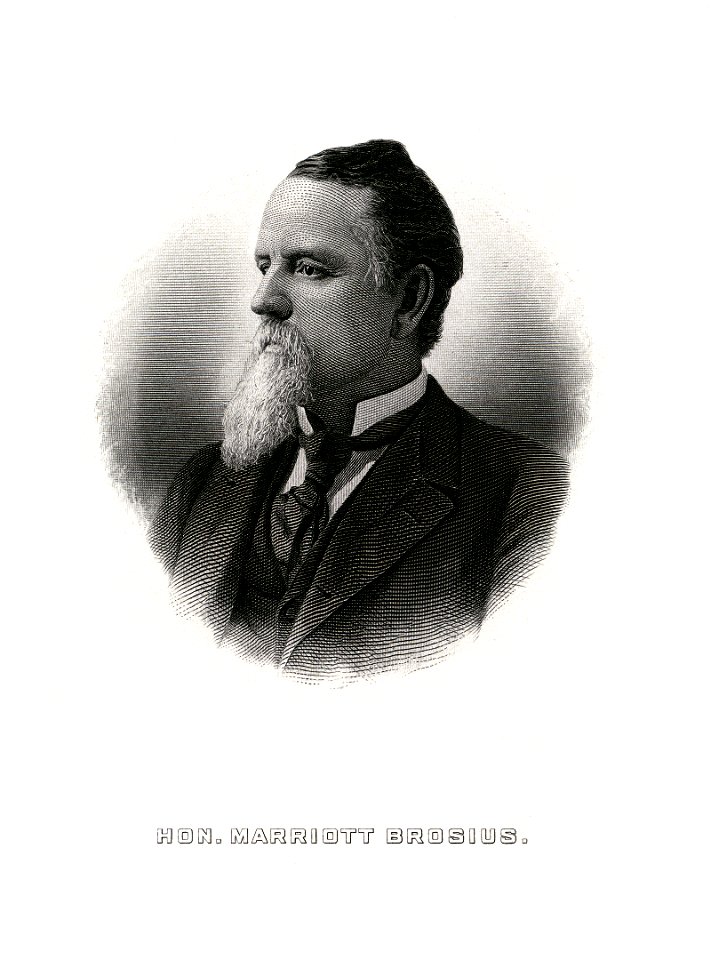 BROSIUS, Marriott (BEP engraved portrait)