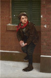 Anticipating the Perfect Moment by John George Brown, c. 1897