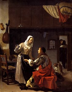 Brothel Scene 1658 Frans van Mieris