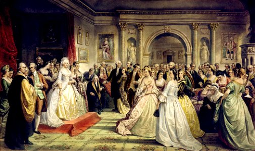 Brooklyn Museum - The Republican Court (Lady Washington's Reception Day) - Daniel Huntington - overall