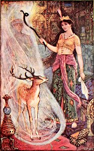 Brown fairy book - color plate facing page 020