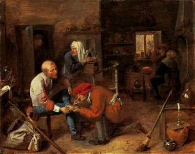 Adriaen Brower - Dorfbaderstube