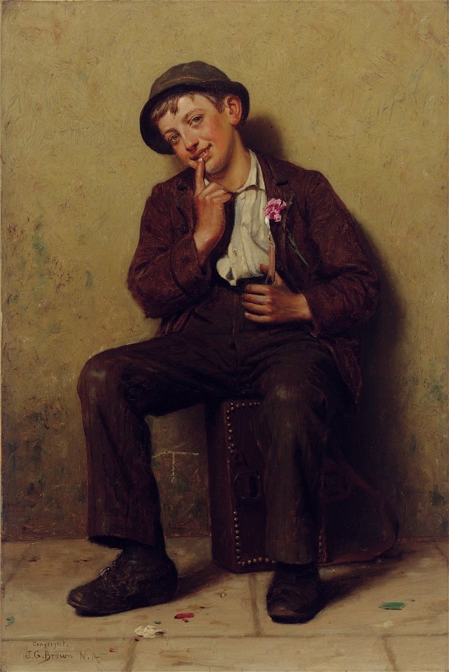 John George Brown - Street Urchin